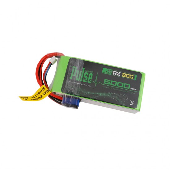 PULSE 2S 5000mah 20C 7.4V RX LiPo Battery