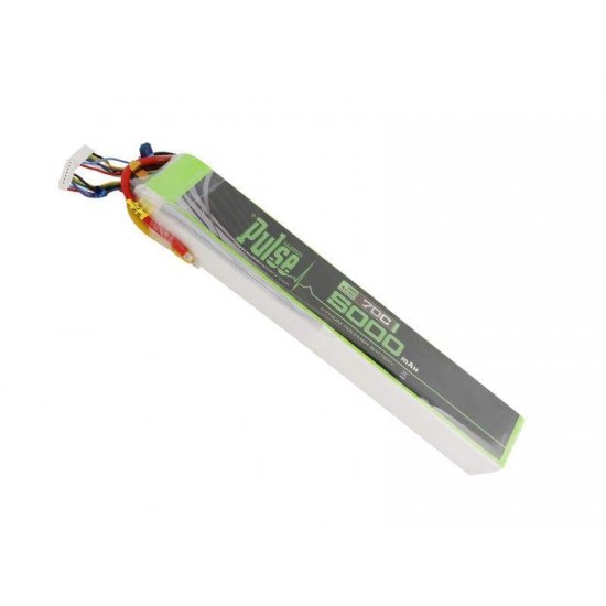 PULSE 5000mAh 70C 44.4V 12S LiPo Battery - No Connector