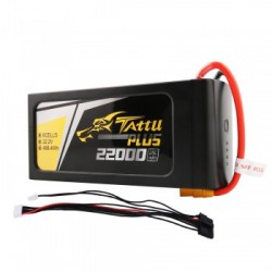 Tattu Plus 22000mAh 22.2V 25C 6S1P Lipo Smart Battery Pack with XT90 Plug (New Version)