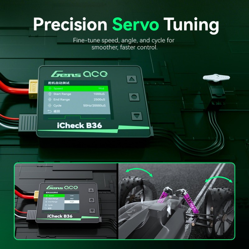 Gens ace iCheck B36 | Verificador de bateria inteligente para RC