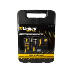 Kit Ferramentas Titanium 200 Peças Heavy Duty