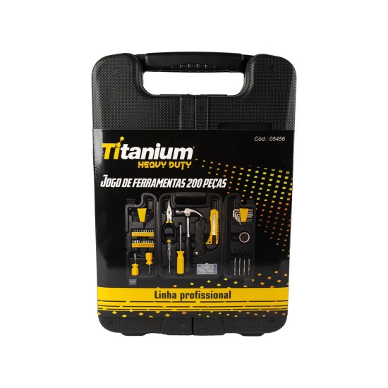 Kit Ferramentas Titanium 200 Peças Heavy Duty Kit Ferramentas Titanium 200 Peças Heavy Duty