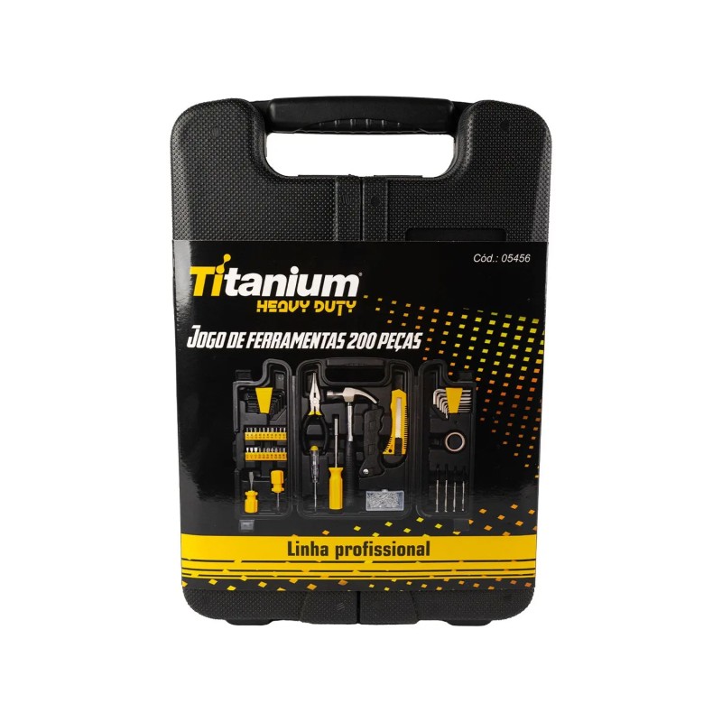 Kit Ferramentas Titanium 200 Peças Heavy Duty
