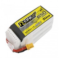 Tattu R-Line 650mAh 22.2V 95C 6S1P Lipo Battery Pack with XT30 Plug