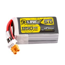 Tattu R-Line Version 5.0 850mAh 3S 11.1V 150C Lipo Battery Pack With XT30U-F Plug