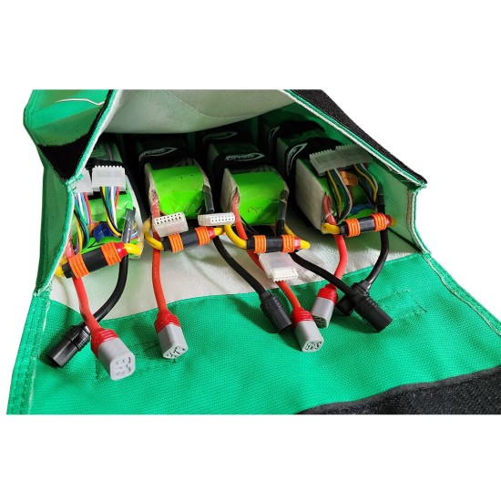 Bolsa para Baterias Pulse Green Lipo Safe Bag For 14S Stick Packs