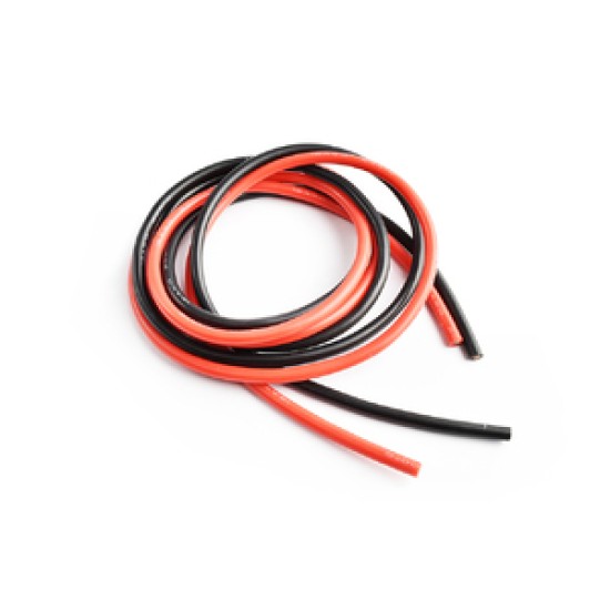 Cabo Silicone 18AWG (1M Red + 1M Black Set)	