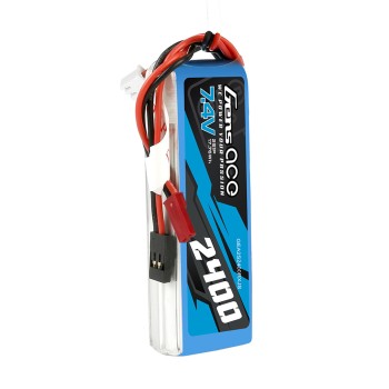 Gens Ace 2400mAh 7.4V 2S1P RX Lipo Battery Pack With JST-SYP Plug	