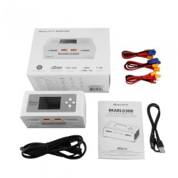 Carregador Gens Ace IMARS D300 G-Tech Channel AC/DC 300W/700W RC Battery Charger-US White