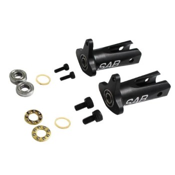 Aluminum Tail Blades Grip Black Matte - Kraken 580-N/RAW 700N