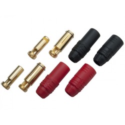 Logic RC AS150 7mm Anti Spark Connector (Red 1 Set, Black 1Set)	