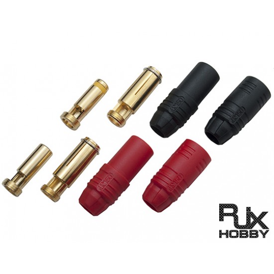 Logic RC AS150 7mm Anti Spark Connector (Red 1 Set, Black 1Set)