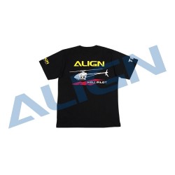HOC00219  Flying T-shirt (HELI PILOT)-Black XGG