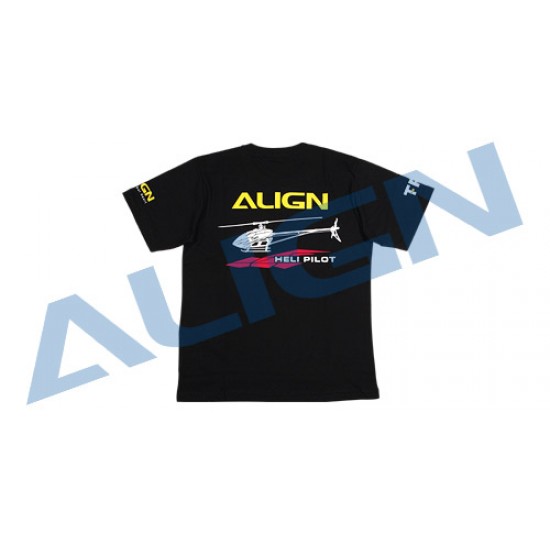 HOC00219  Flying T-shirt (HELI PILOT)-Black XGG