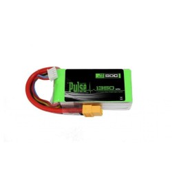 PULSE 1350mAh 50C 11.1V 3S LiPo Battery - XT60 Connector	