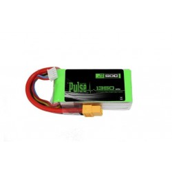 PULSE 1350mAh 50C 11.1V 3S LiPo Battery - XT60 Connector