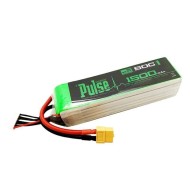 Pulse 1500mah 50C 22.2V 6S Lipo Battery - XT60 ideal para 450L	