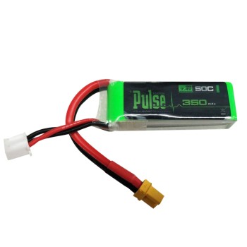 PULSE 350mah 2S 7.4V 50C LiPo Battery - XT30 Connector (OMP M1)	