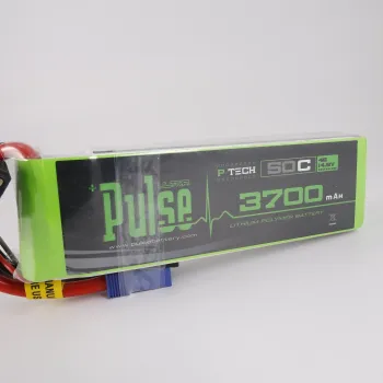 Pulse 3700mah 50C 14.8V 4S P-Tech Lipo Battery - EC5 Connector