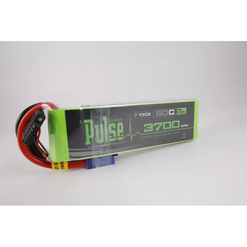 Pulse 3700mah 50C 14.8V 4S P-Tech Lipo Battery - EC5 Connector