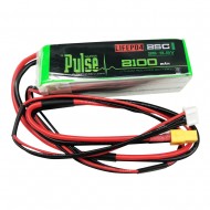 Pulse 2100mah 3S 9.9V 25C Receiver LiFePO4 Battery - XT60 Connector