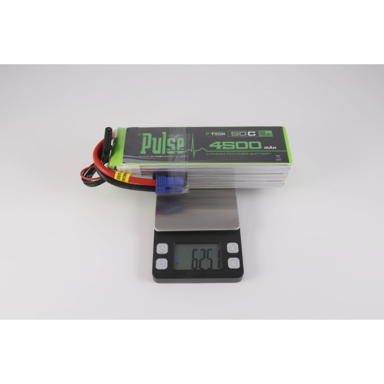 PULSE 4500mah 50C 22.2V 6S P-Tech LiPo Battery - EC5 Connector