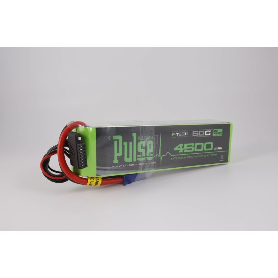 PULSE 4500mah 50C 22.2V 6S P-Tech LiPo Battery - EC5 Connector