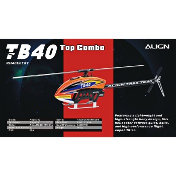 Helicóptero Align TB40 Somente Kit Mecânico	