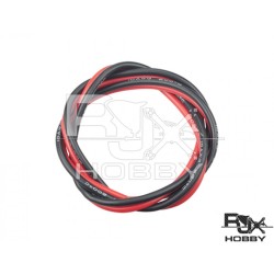 Cabo de Silicone 10 AWG Silicone Wire 2M - 1M Red and 1M Black