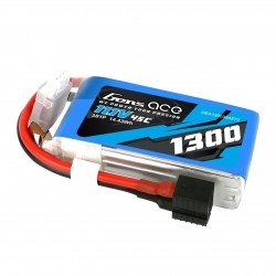 Gens Ace 11.1V 45C 3S 1300mAh Lipo Battery Pack With EC3 And Deans Adapter
