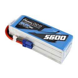 Gens Ace 5600mAh 22.2V 80C 6SLipo Battery Pack With EC5 Plug