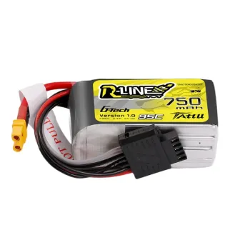 Tattu 750mAh 4S 95C 14.8V R-Line G-tech Lipo Battery Pack with XT30 Plug