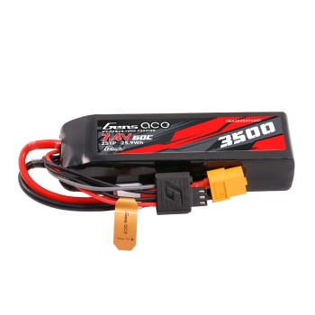 Gens Ace G-Tech 3500mAh 2S 7.4V 60C Lipo Battery Pack With XT60 Plug