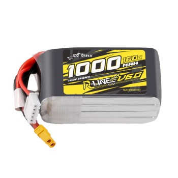 Tattu 1000mAh 4S 160C 14.8V R-Line Version 6.0 Lipo Battery Pack with XT30 Plug