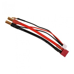 Cabo Bateria / Carregador 2S Charge Cable: 5.0mm Bullet To Deans(T)