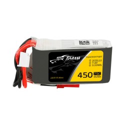 Tattu 450mAh 7.4V 75C 2S1P Lipo Battery Pack With JST-SYP Plug	