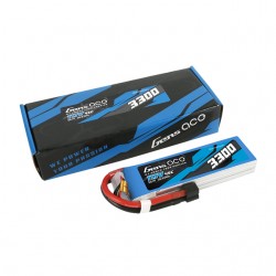 Gens Ace 3300mAh 45C 4S1P 14.8V Lipo Battery Pack With EC3 And Deans Adapter