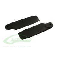 Black Plastic Tail Blade 50mm - Goblin Fireball