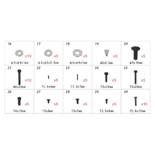 H70109 T-REX550-700 Hardware Bag	