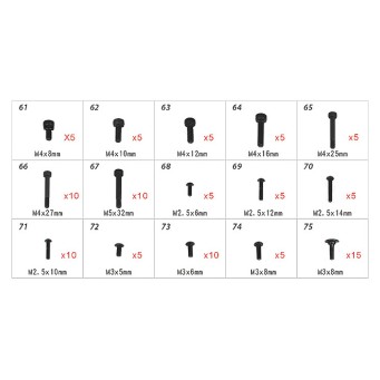 H70109 T-REX550-700 Hardware Bag	