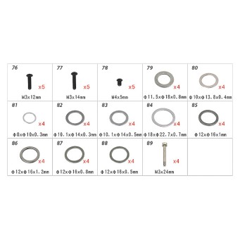 H70109 T-REX550-700 Hardware Bag	
