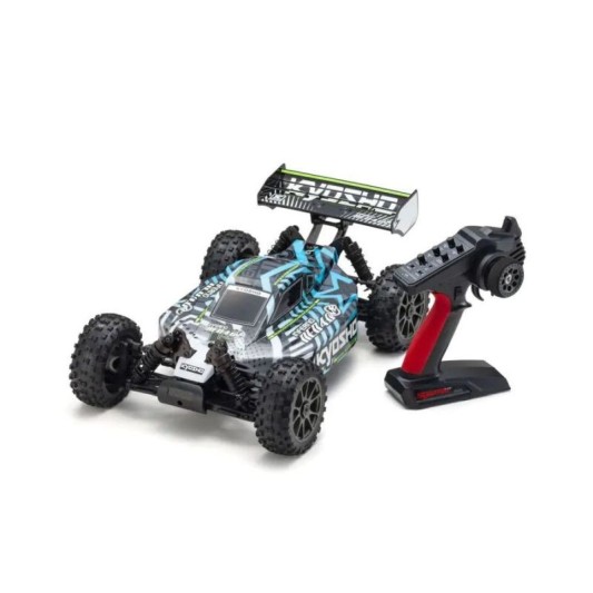 Kyosho Inferno NEO 4.0 VE ReadySet 1/8 Off-Road Buggy Elétrico Brushless - Branco-Verde- com Rádio Syncro KT-231P 2,4 GHz