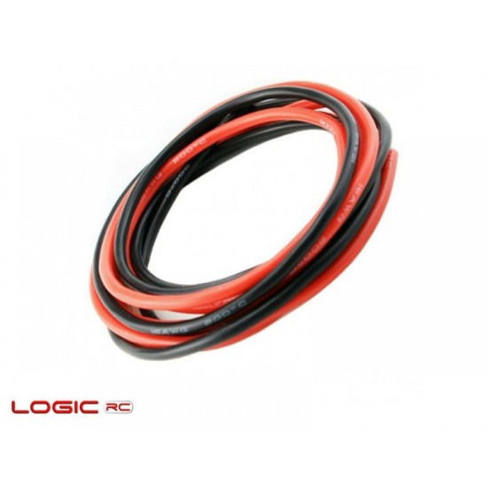 Cabo Silicone 12AWG 1M Black/1M Red (680 Strands OD 4.5mm)	