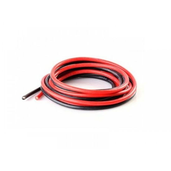 Silicone Wire 14AWG 1M Black/1M Red (400 Strands OD 3.5mm)	