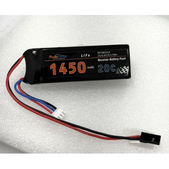 Power Hobby LiFe 2S 6.6V 1450mah LiFe Receiver Battery Pack