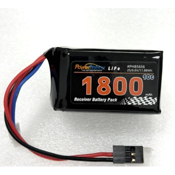 Power Hobby LiFe 6.6V 1800mah 10C Hump Receiver Battery Pack (Kyosho / Tekno)