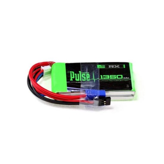 PULSE 1350mAh 2S 7.4V 15C - Receiver Battery - LiPo Battery