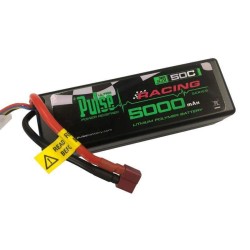 PULSE 5000mah 3S 11.1V 50C Hardcase LiPo Battery - Deans Connector