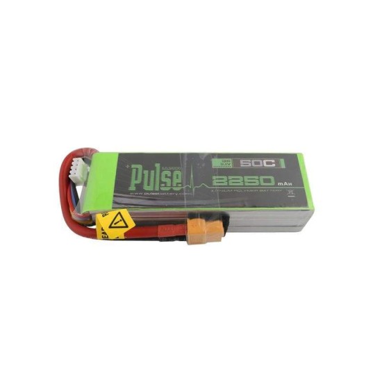 PULSE 2250mAh 50C 11.1V 3S LiPo Battery - XT60 Connector	