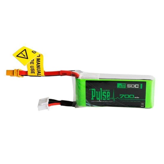 Pulse 700mah 50C 11.1V 3S Lipo Battery - XT30 Connector